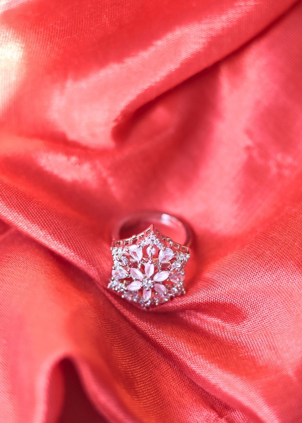 Pink Radiance Ring handmade in India