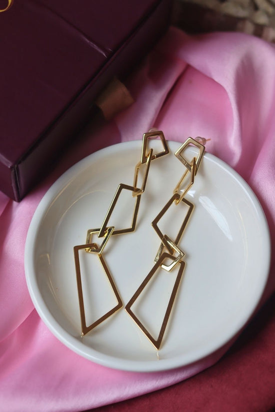 Zina Statement Earrings with premium quality material
