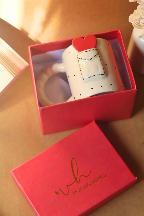 Love Letter Mug in a Gift Box handmade in India