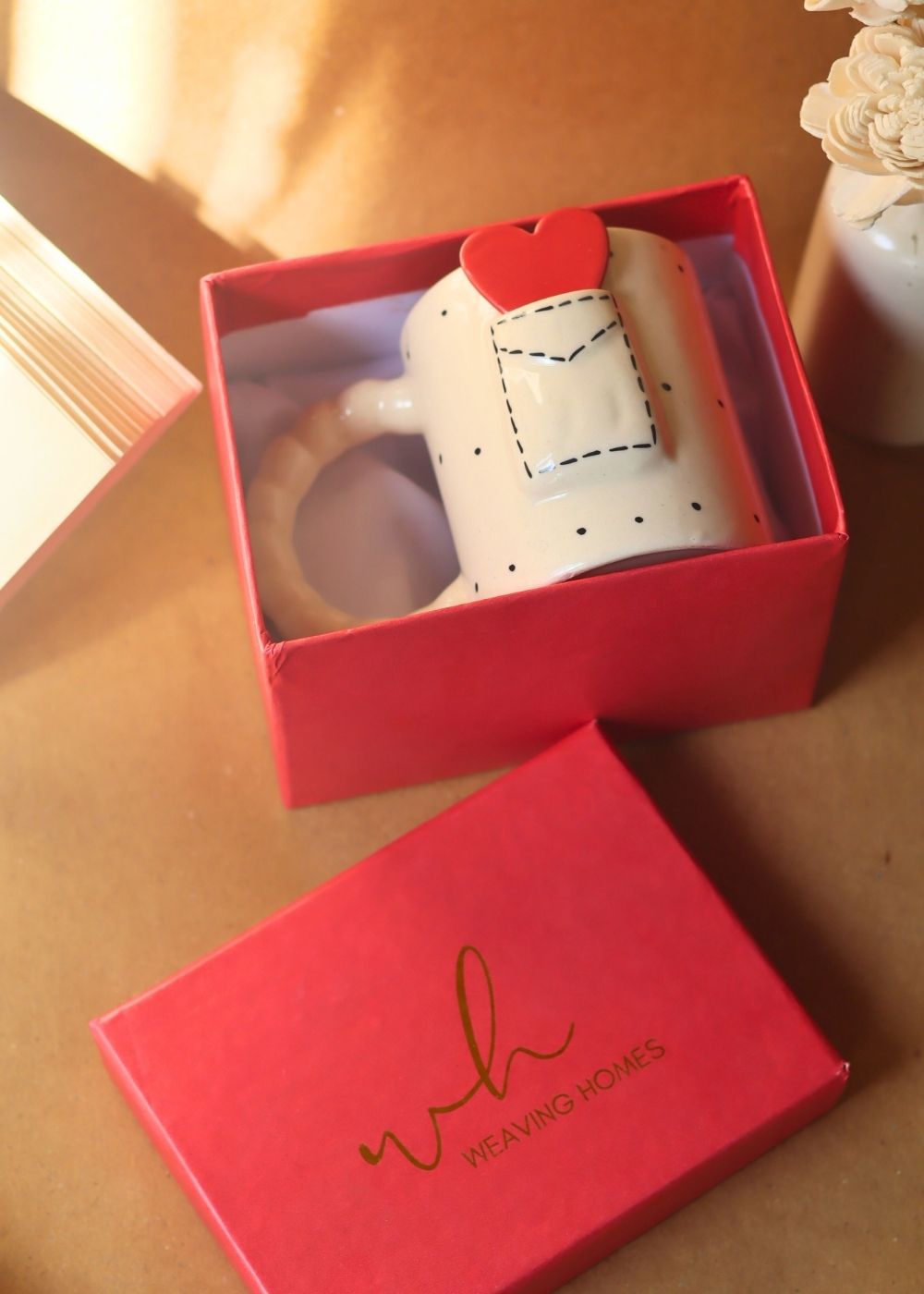 Love Letter Mug in a Gift Box handmade in India