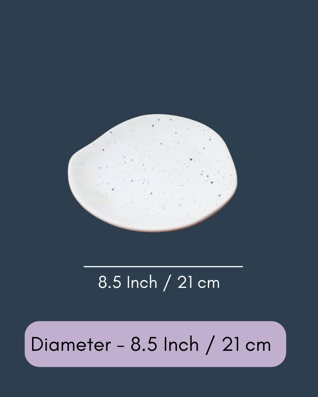 Misfit Snack Plate - White