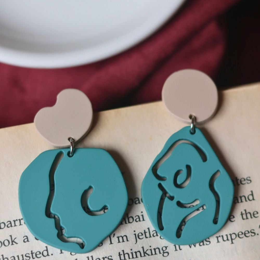 Abstract Face Earrings with premium quality material
