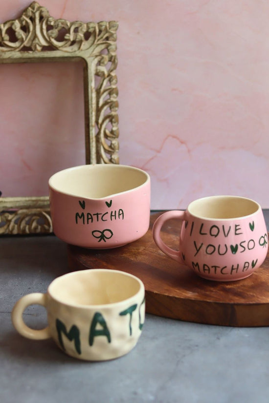 Set of 3 - Matcha Love Combo handmade in India
