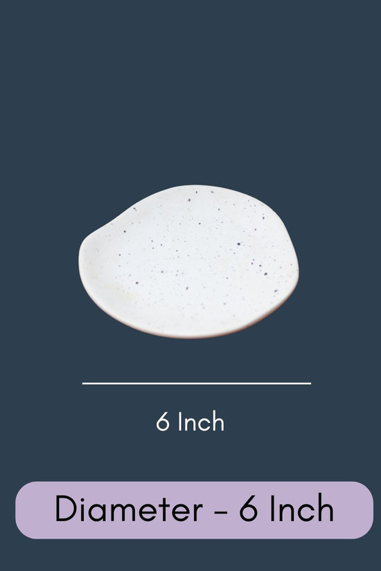 Misfit Dessert Plate - White