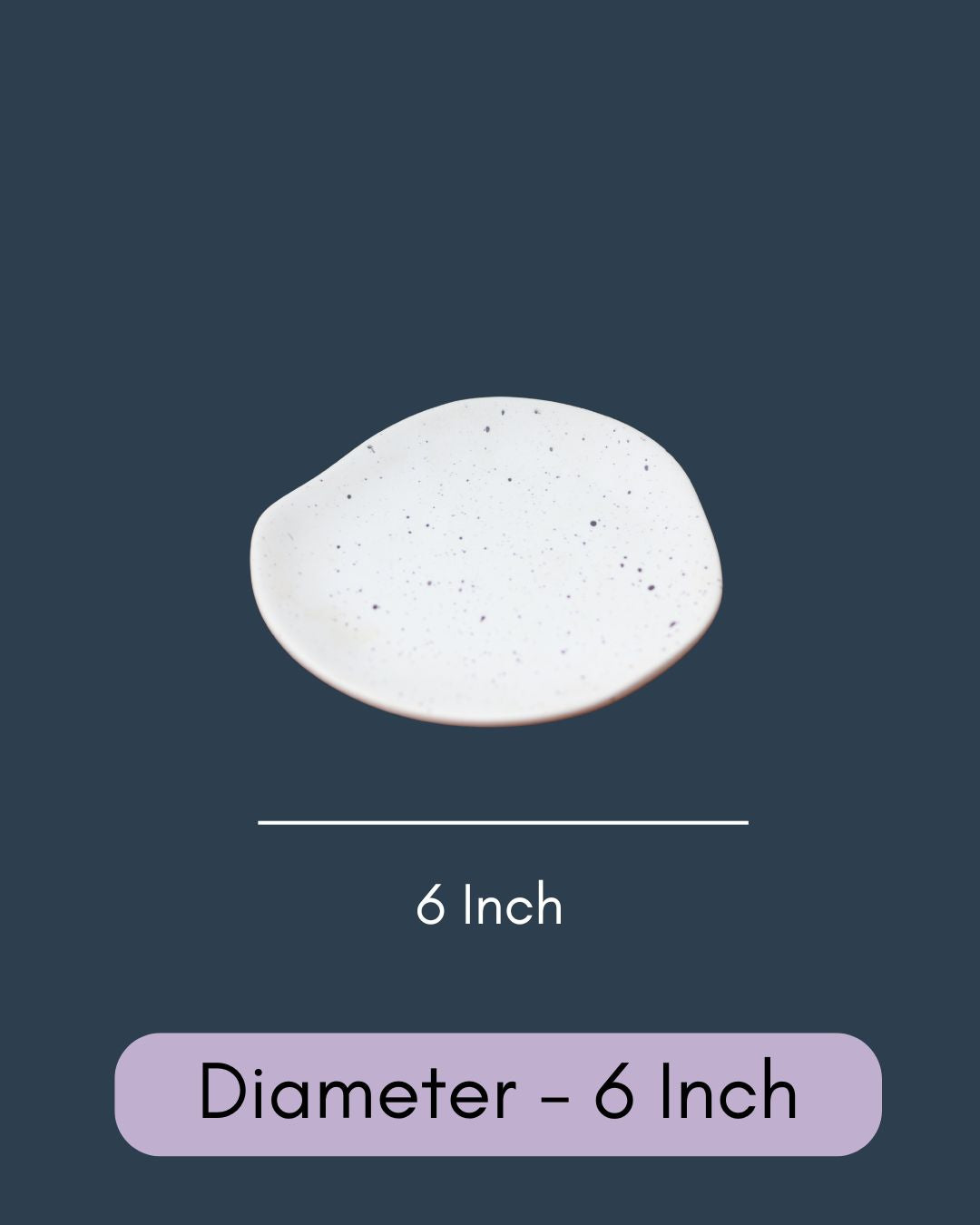 Misfit Dessert Plate - White