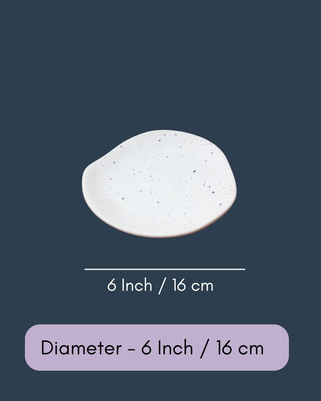 Misfit Dessert Plate - White