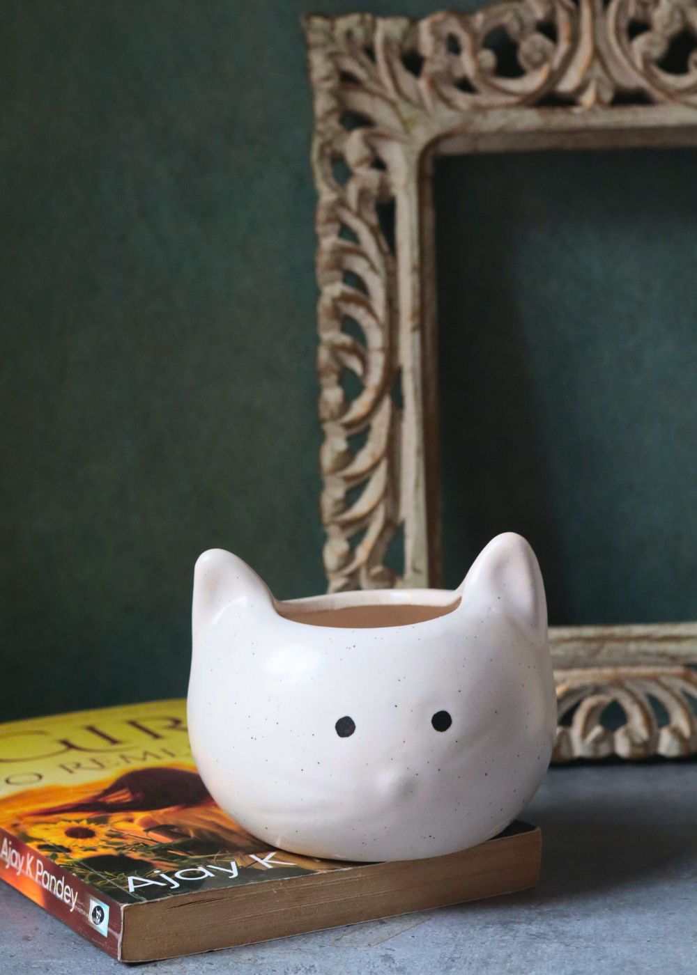 kitty planter handmade in india 