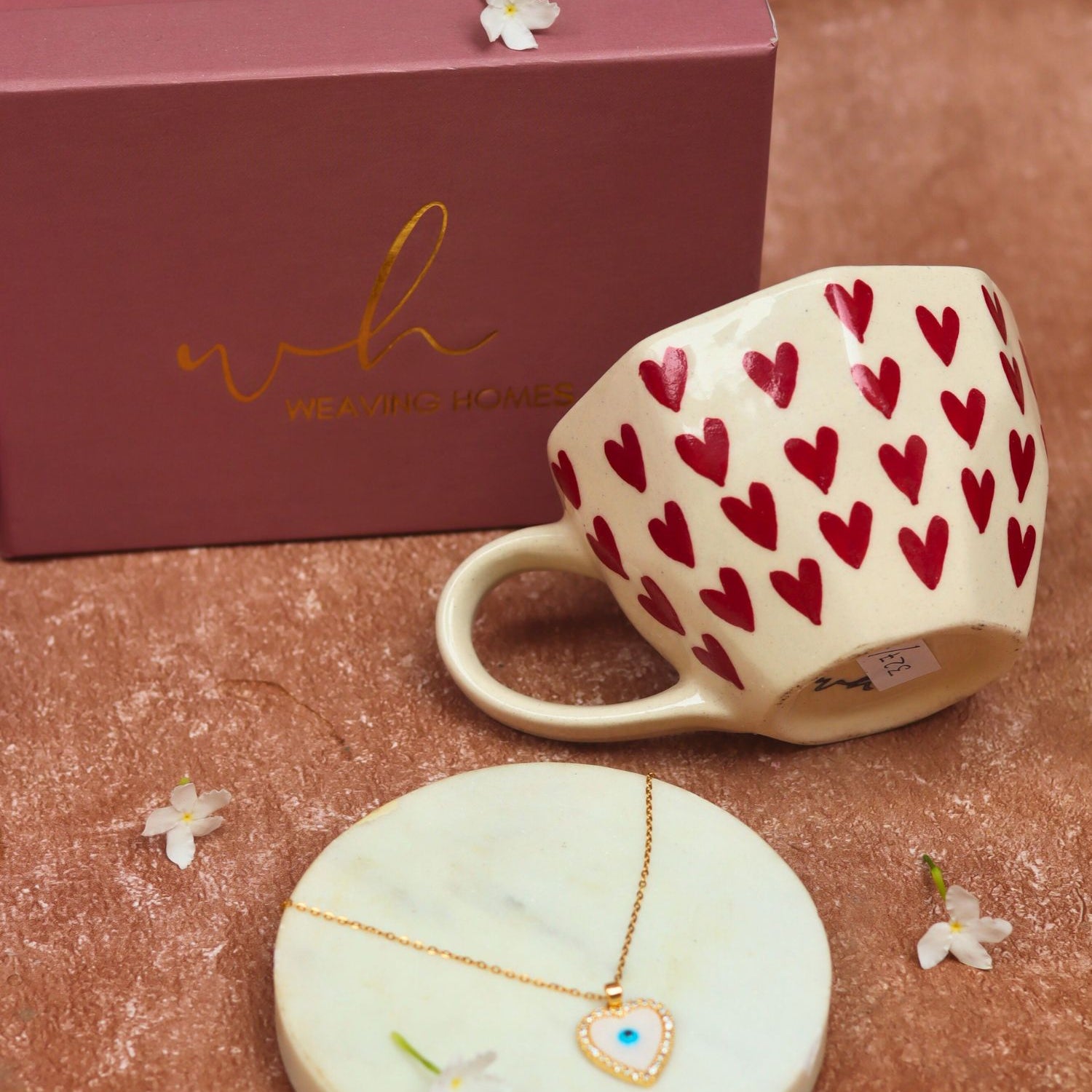 Heart Karva Chauth hamper handmade in India