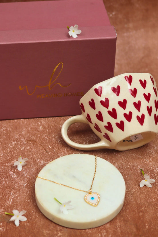 Heart Karva Chauth hamper handmade in India