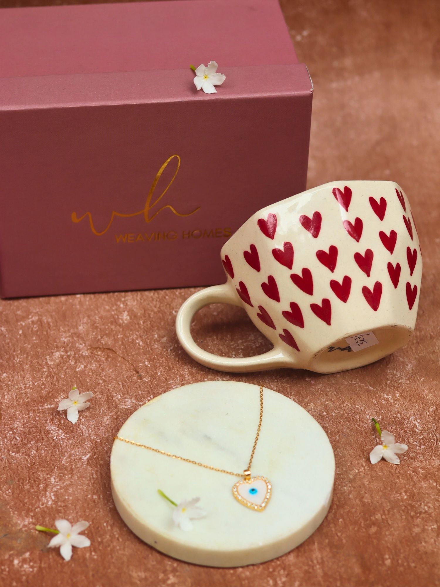 Heart Karva Chauth hamper handmade in India