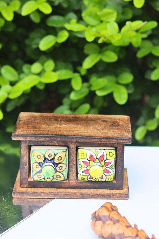 Wooden Decor Drawer – Tribal Art handmade in India
