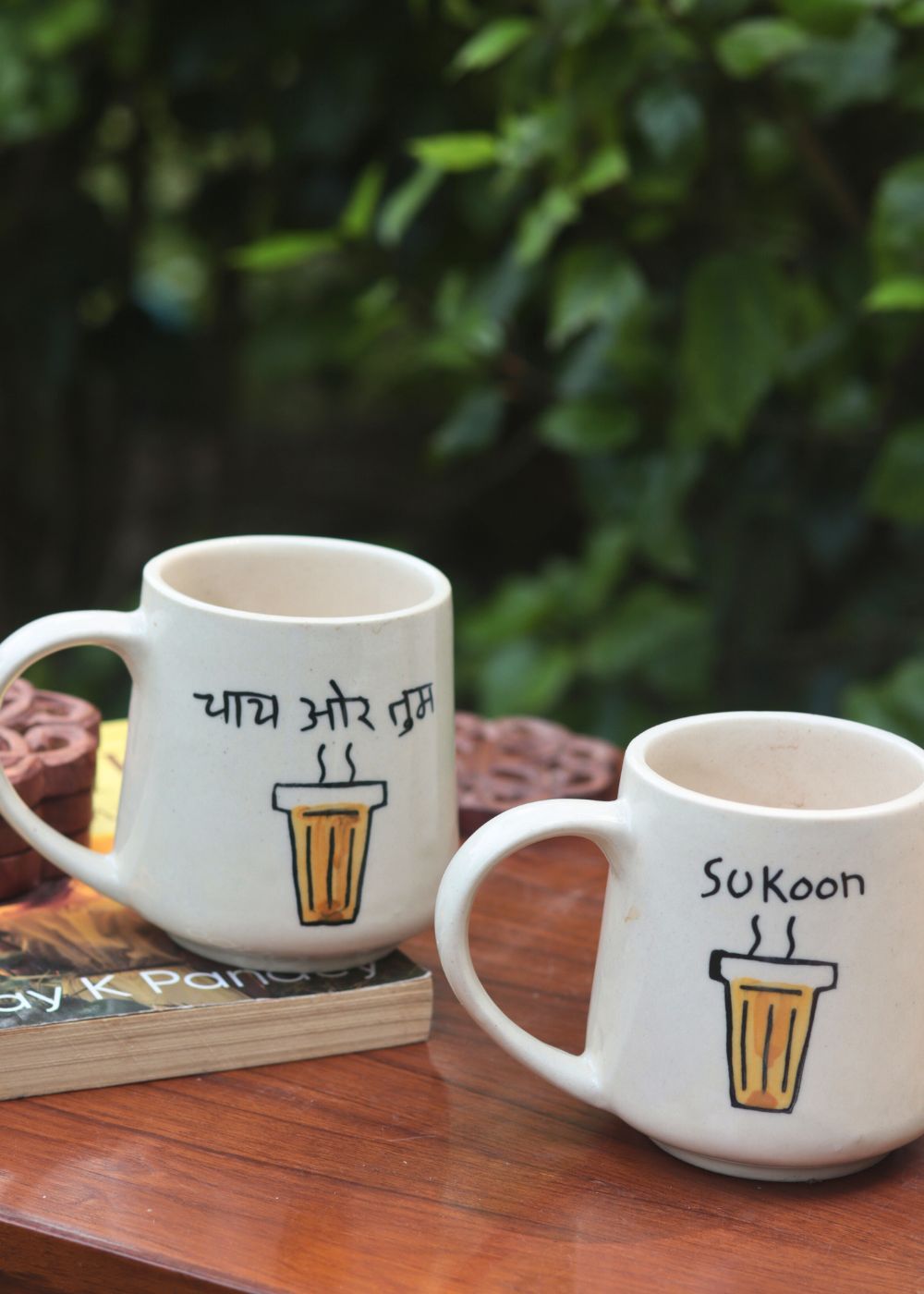 Set of 2 - Chai or Tum & Sukoon Mug - The Chai Lover Edit