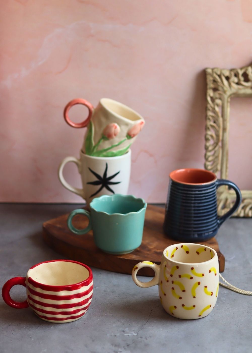 Set of 6 Morning Essential Mugs (for the price of 5) made by ceramic