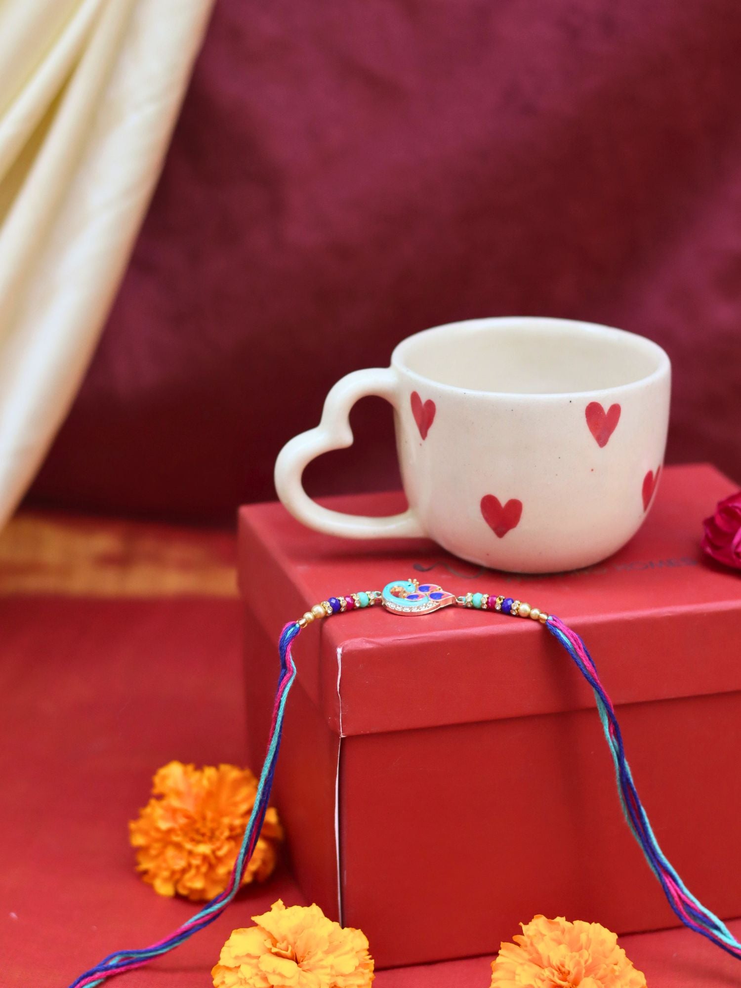 Valentino Mug rakhi Gift Box with premium quality material