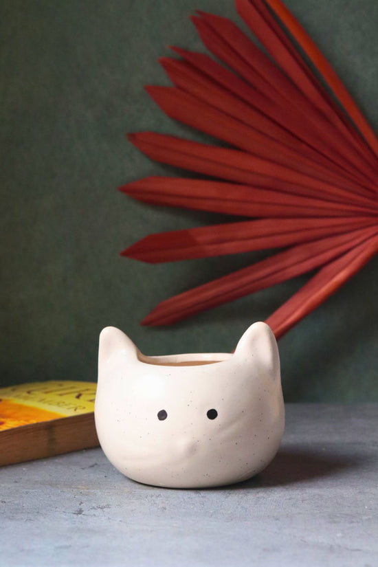 kitty planter handmade in india 