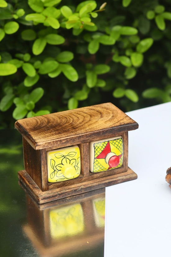 Wooden Decor Drawer – Tribal Glow made by wooden