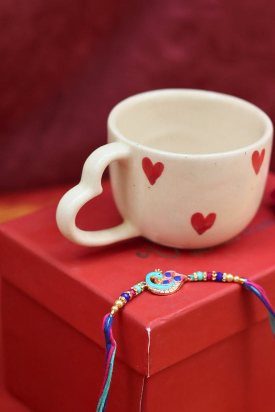 Valentino Mug rakhi Gift Box handmade in india