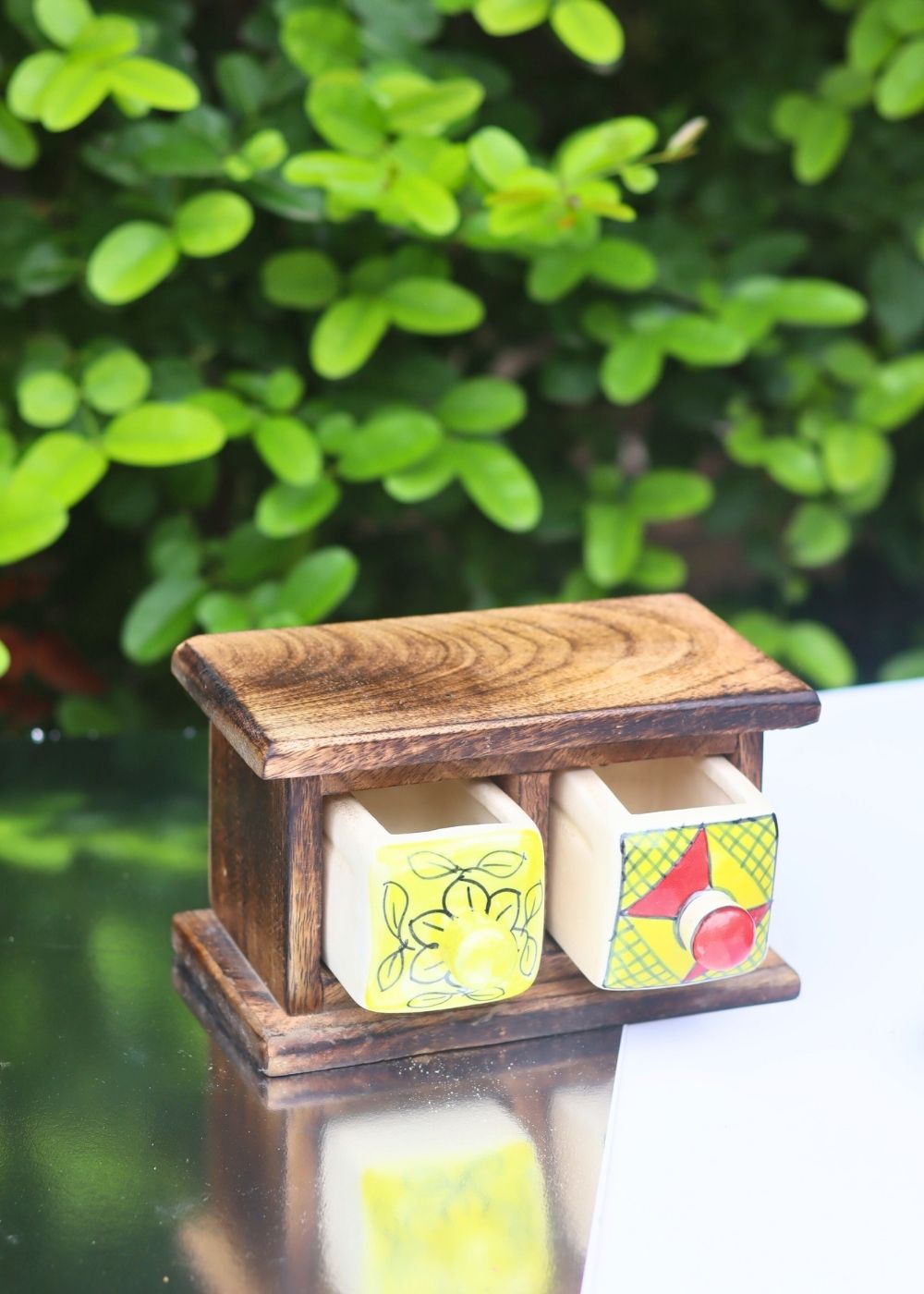 Wooden Decor Drawer – Tribal Glow with premium quality material