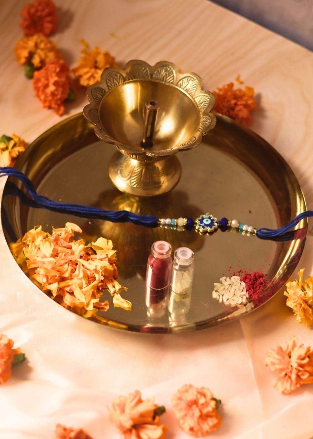 pooja ki thali made by brass