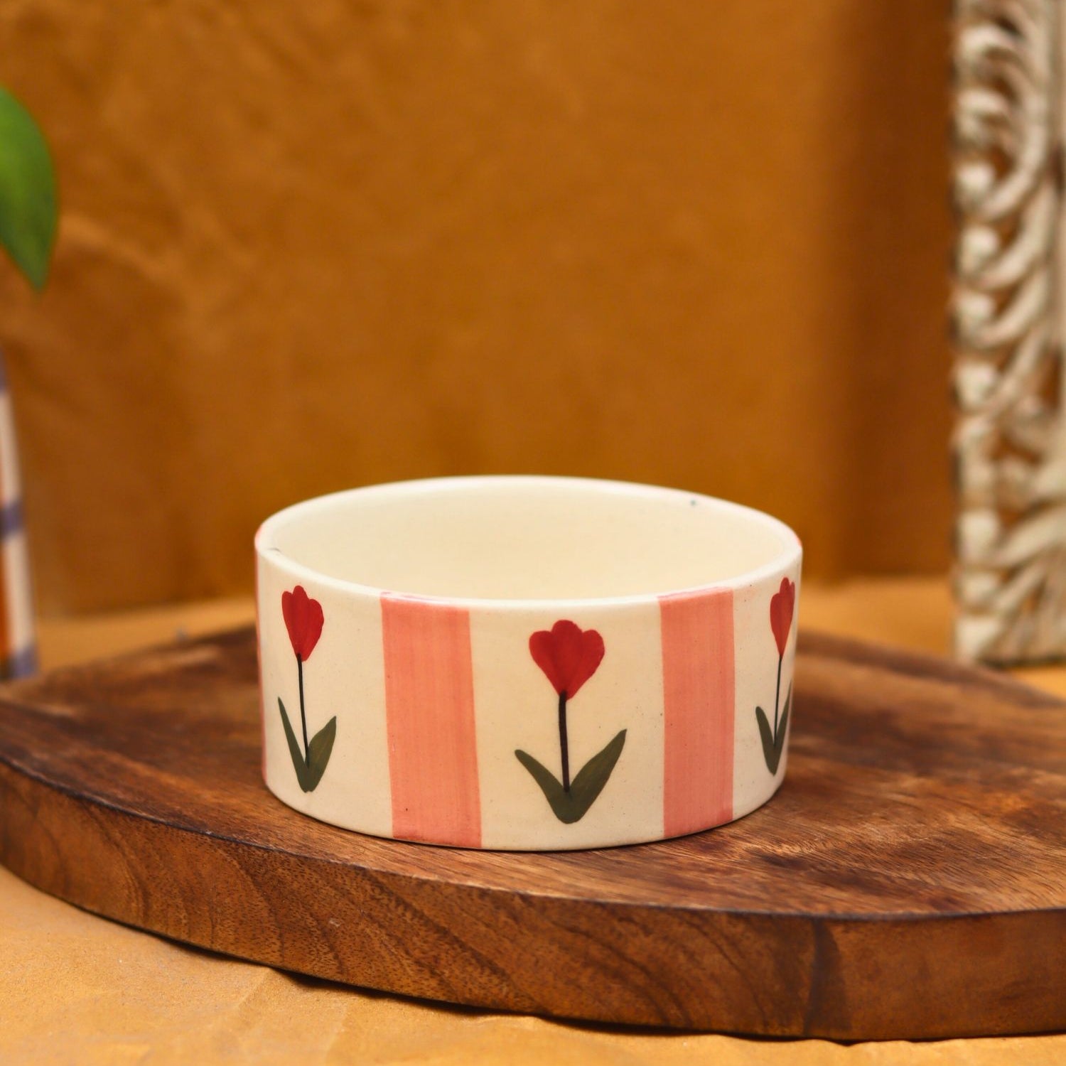 lead free Pastel tulip bowl