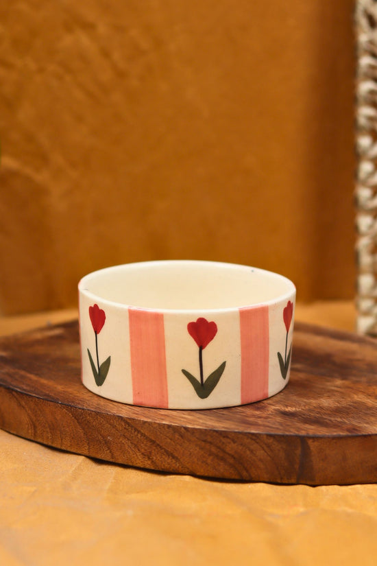 lead free Pastel tulip bowl