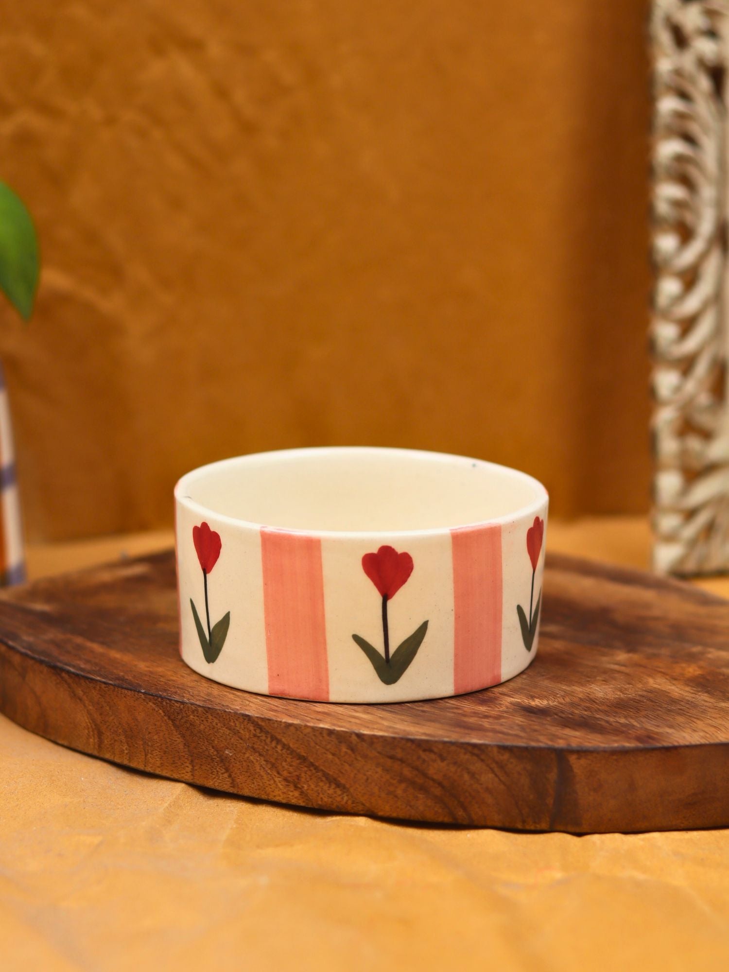 lead free Pastel tulip bowl