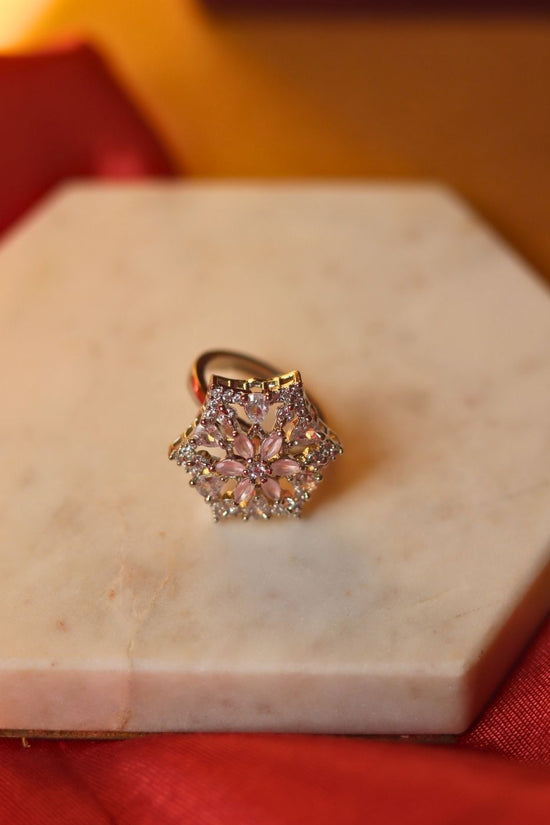 Pink Radiance Ring with premium quality material