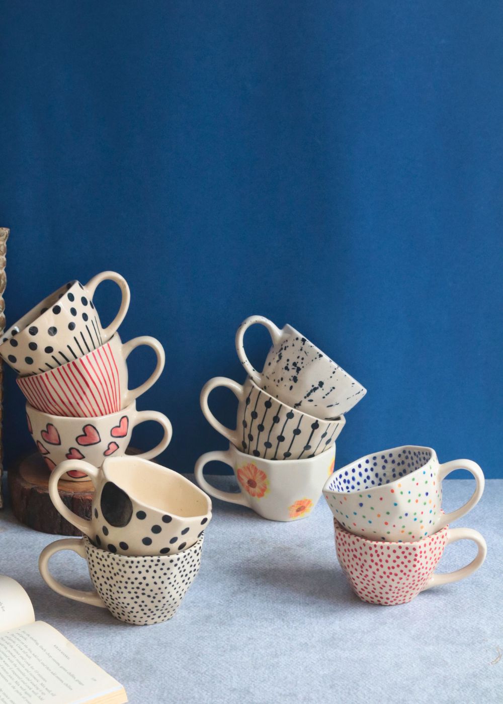 Set of 10 Morning Mingle Mugs (for the price of 7) made by ceramic