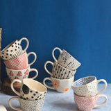 Set of 10 Morning Mingle Mugs (for the price of 7) made by ceramic