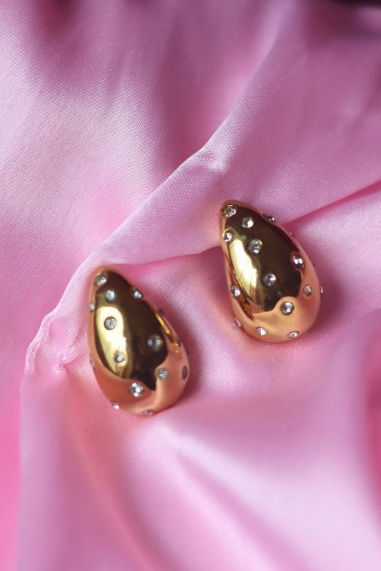 Anti tarnish Waterdrop Earrings - Gold