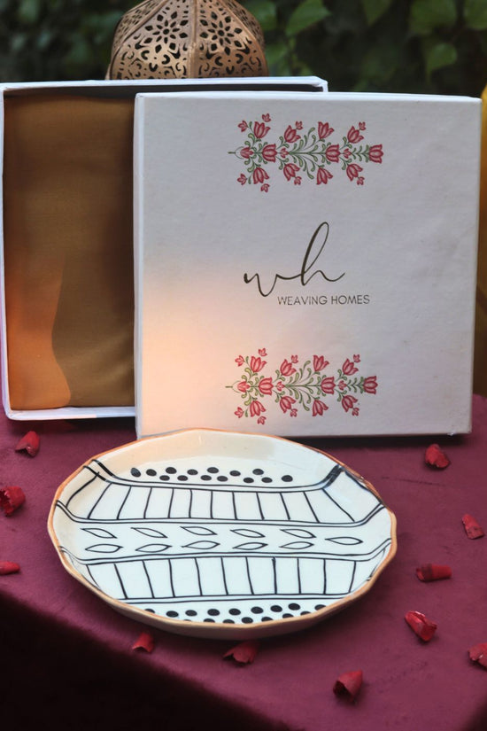 Handmade Paisley Dreams Plate in a Gift Box