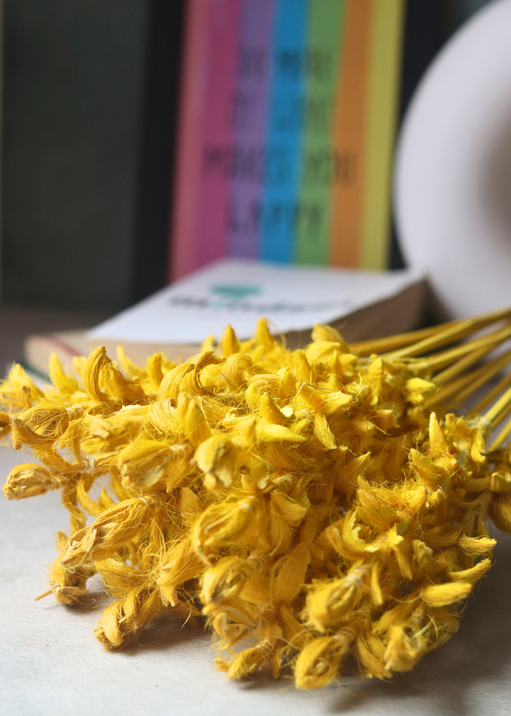 Yellow ginger flower bunch 