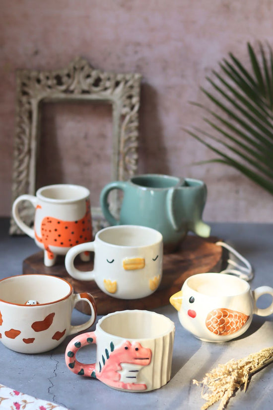 Set of 6 Animal Delight Mugs (for the price of 5) with premium quality material