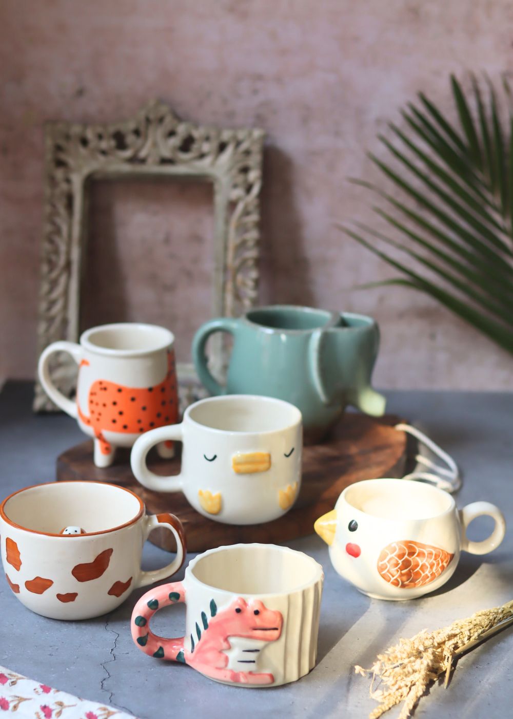 Set of 6 Animal Delight Mugs (for the price of 5) with premium quality material