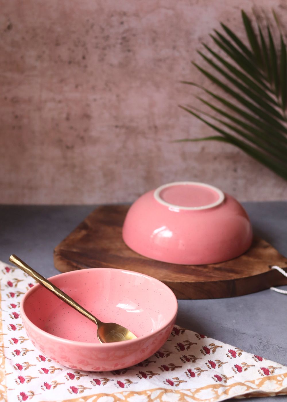 Rosy Pink Curry Bowl - (Set of 4 - GET 2 FREE) made by ceramic