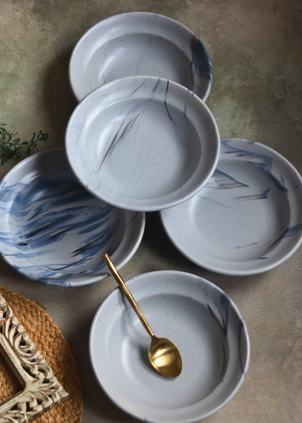 Stunning handmade ceramic pasta plates 
