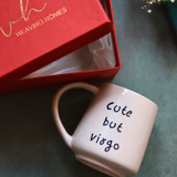 Cute But Virgo Mug in a gift box handmade in india