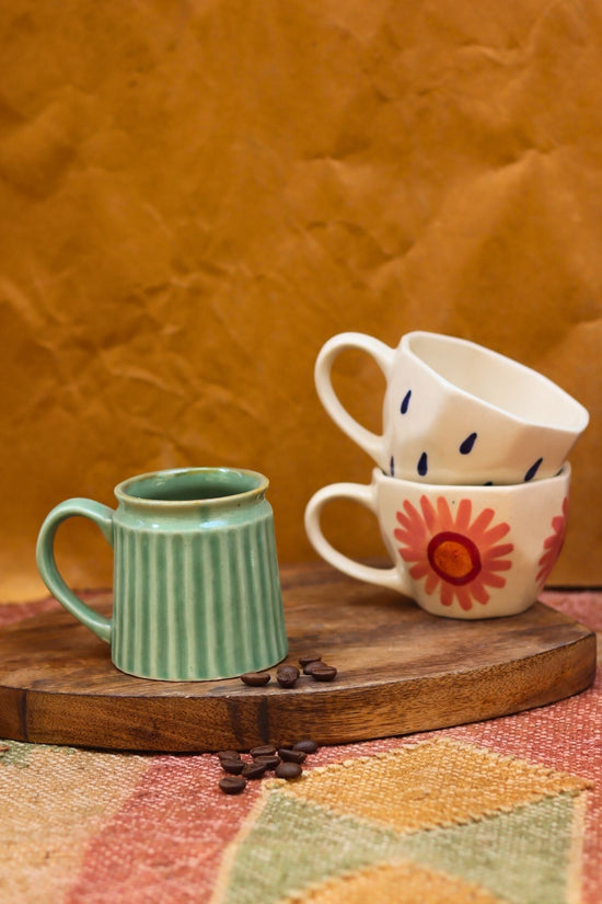 Handmade Set of 3 - Coffee Time Mugs combo
