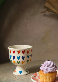 handmade loveislove ice cream goblet 