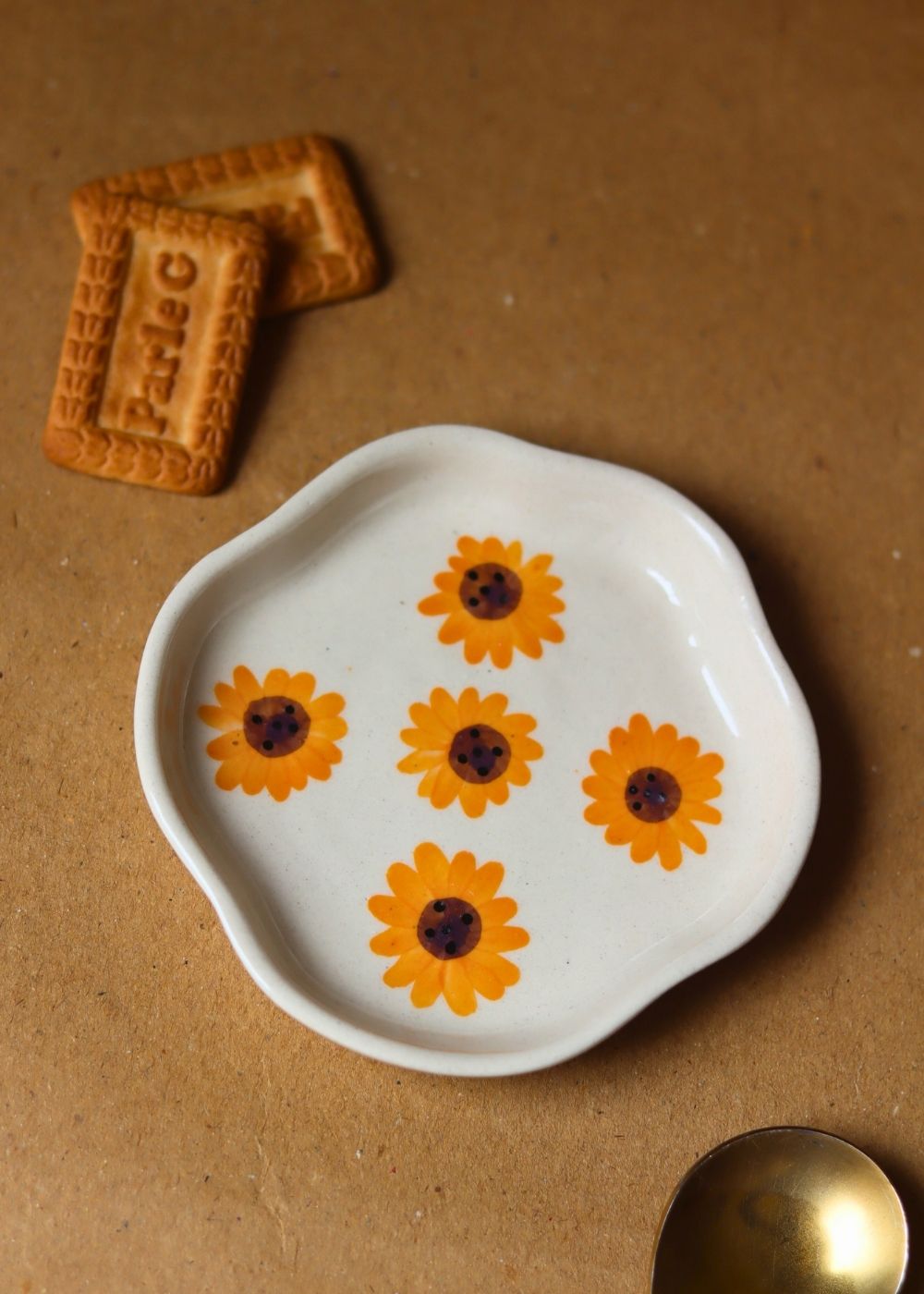 Surajmukhi Handmade Dessert Plate made by ceramic