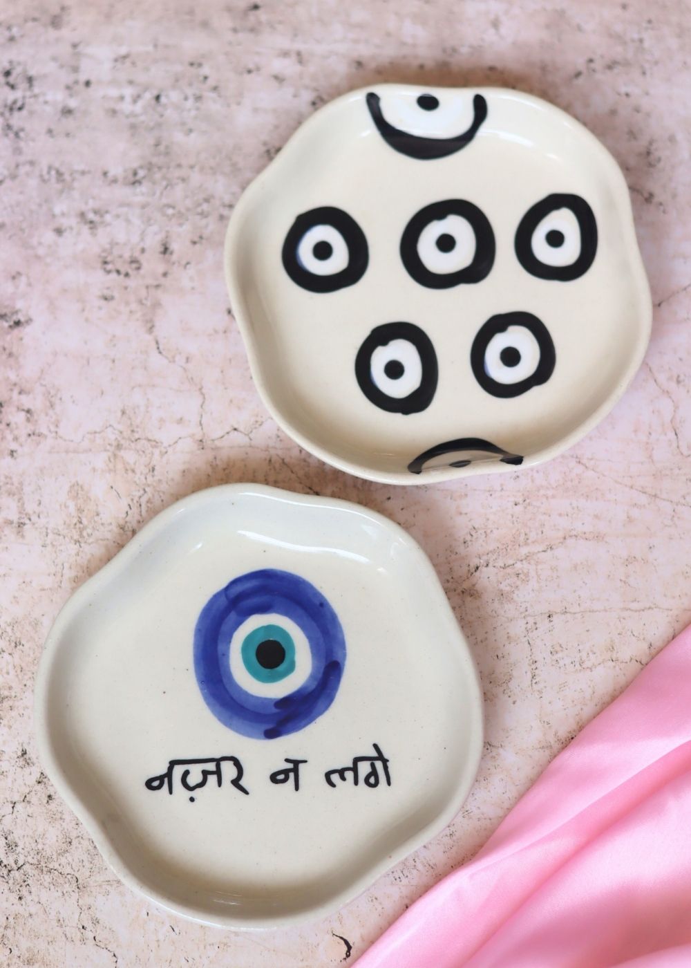 Handmade Nazar & Evil Eye Handmade Dessert Plate