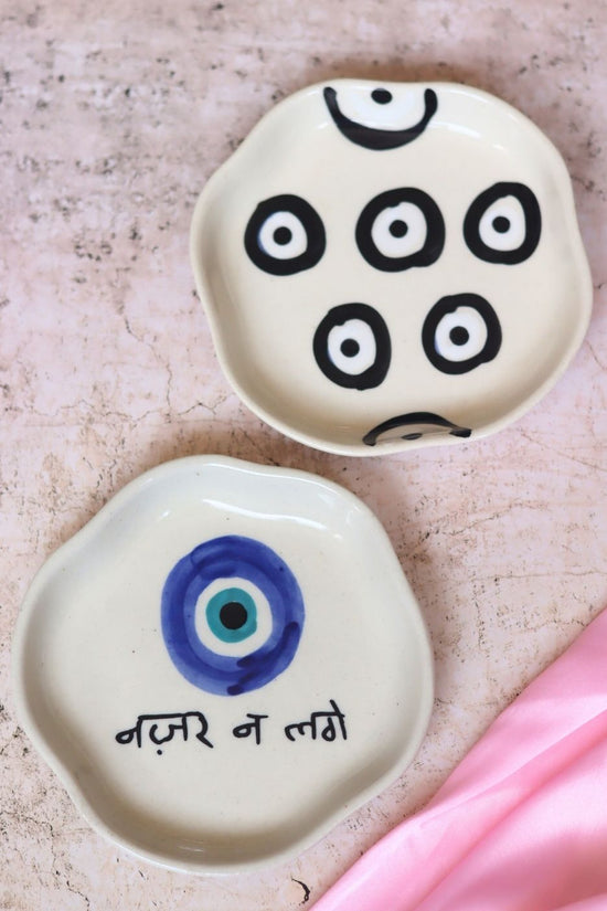 Handmade Nazar & Evil Eye Handmade Dessert Plate