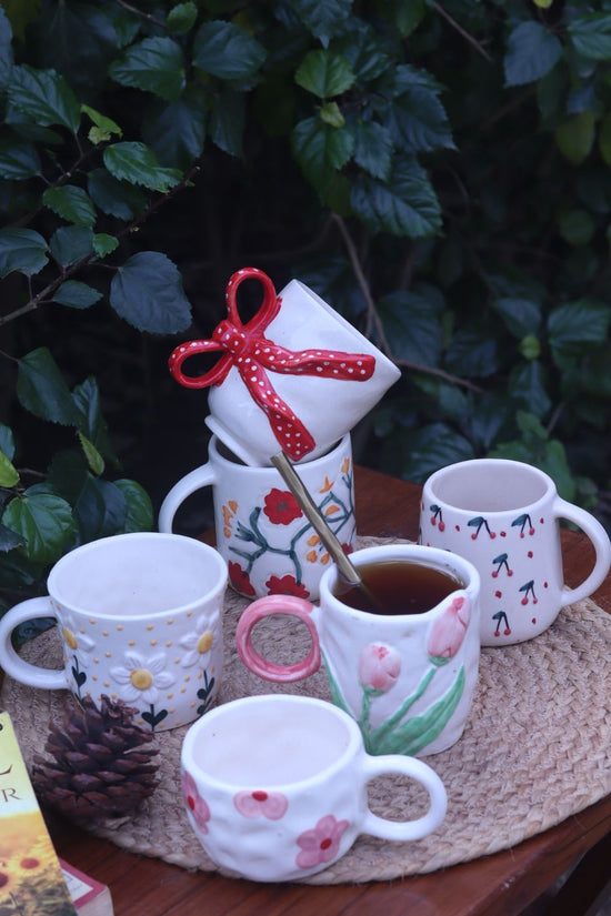 Handmade Set of 6 Good Vibes mug combo (for the price of 5)