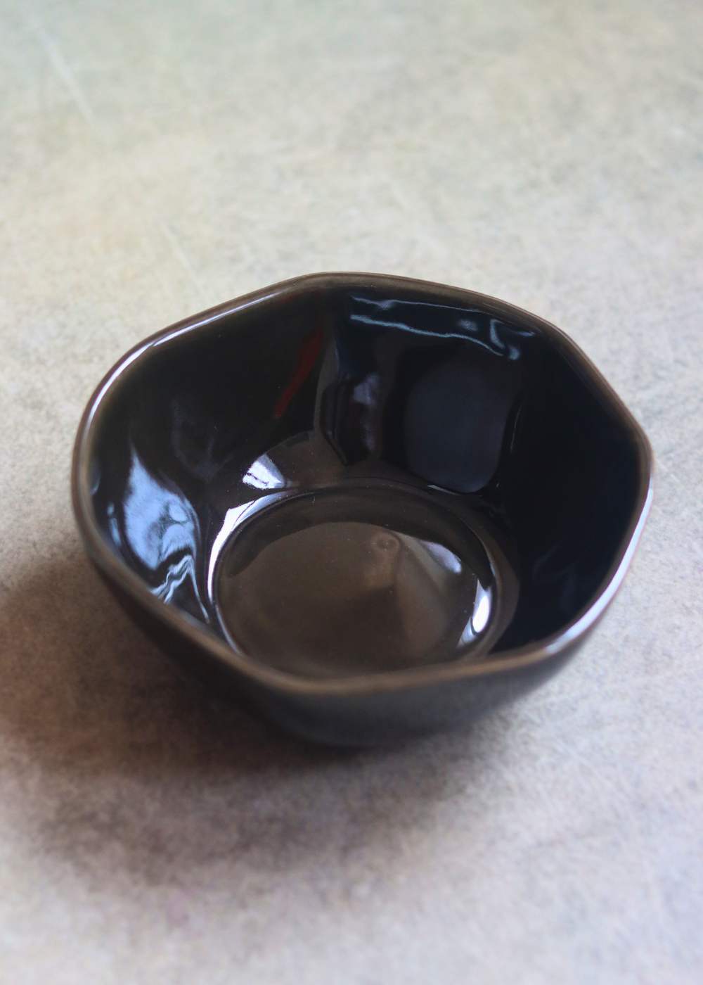 ceramic black handmade bowl