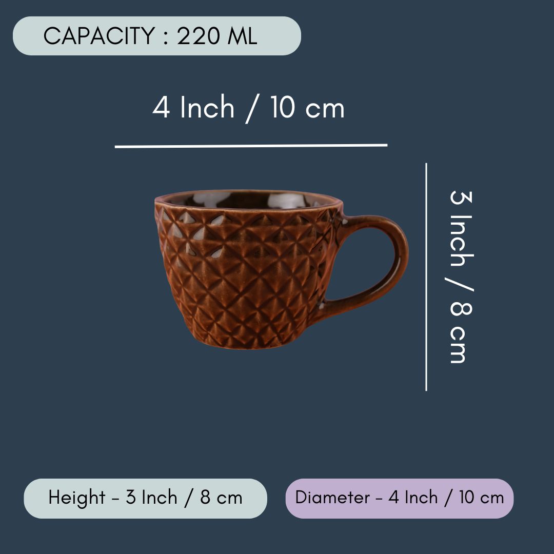 Charcoal Diamond Mug
