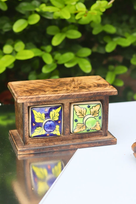 Wooden Decor Drawer – Earth Glow made by wooden