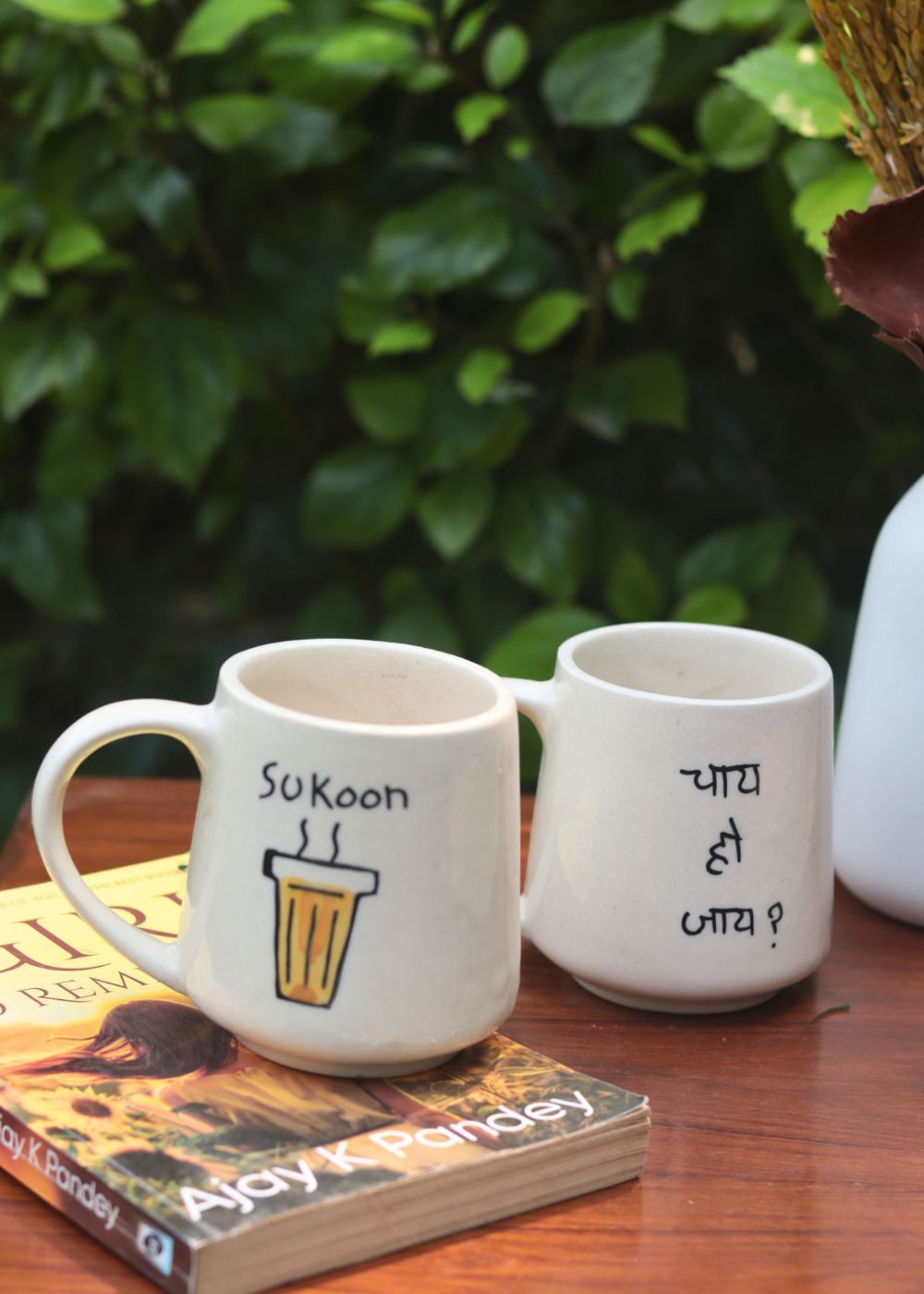 Set of 2 - Sukoon & Chai Ho Jaye Mug - The Chai Lover Edit made by ceramic