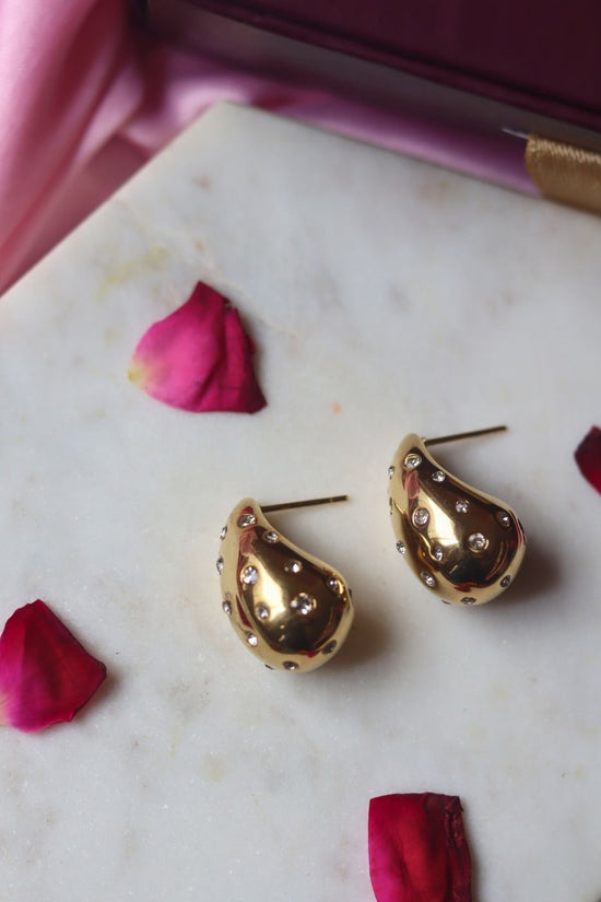 Waterdrop Earrings - Gold made with premium quality material