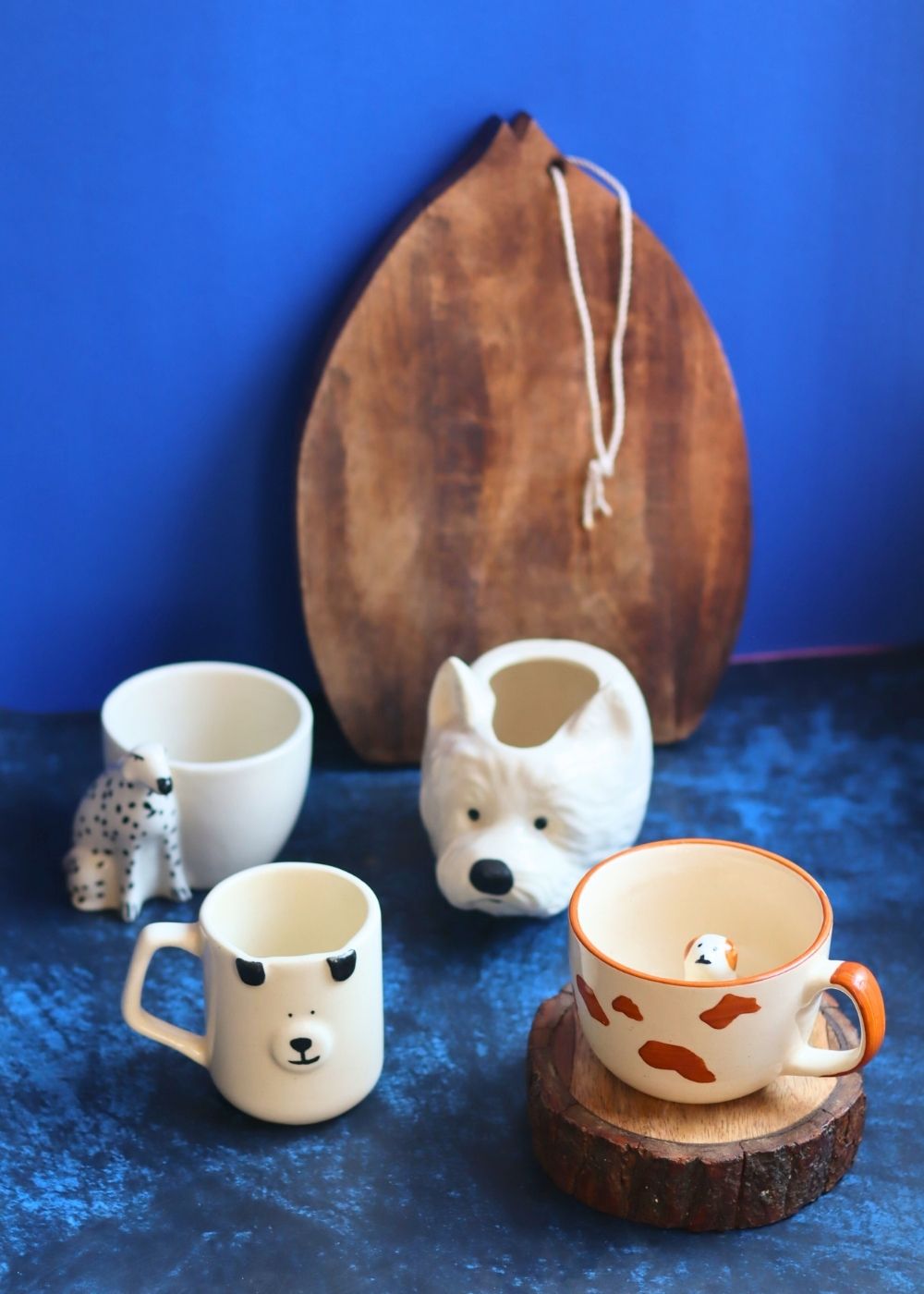 Handmade Set of 4 - Paws & Sips Combo