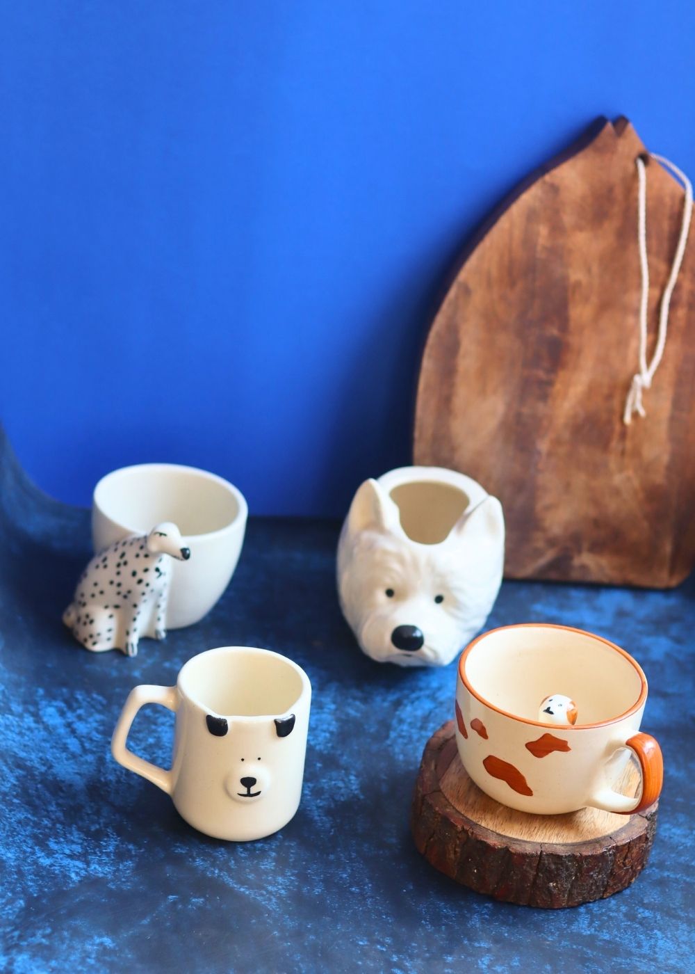 Set of 4 - Paws & Sips Combo made by ceramic